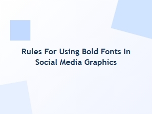 Bold Font Pairing Rules for Social Media Graphics
