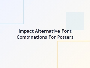 Free Impact Font Alternatives for Bold Poster Designs